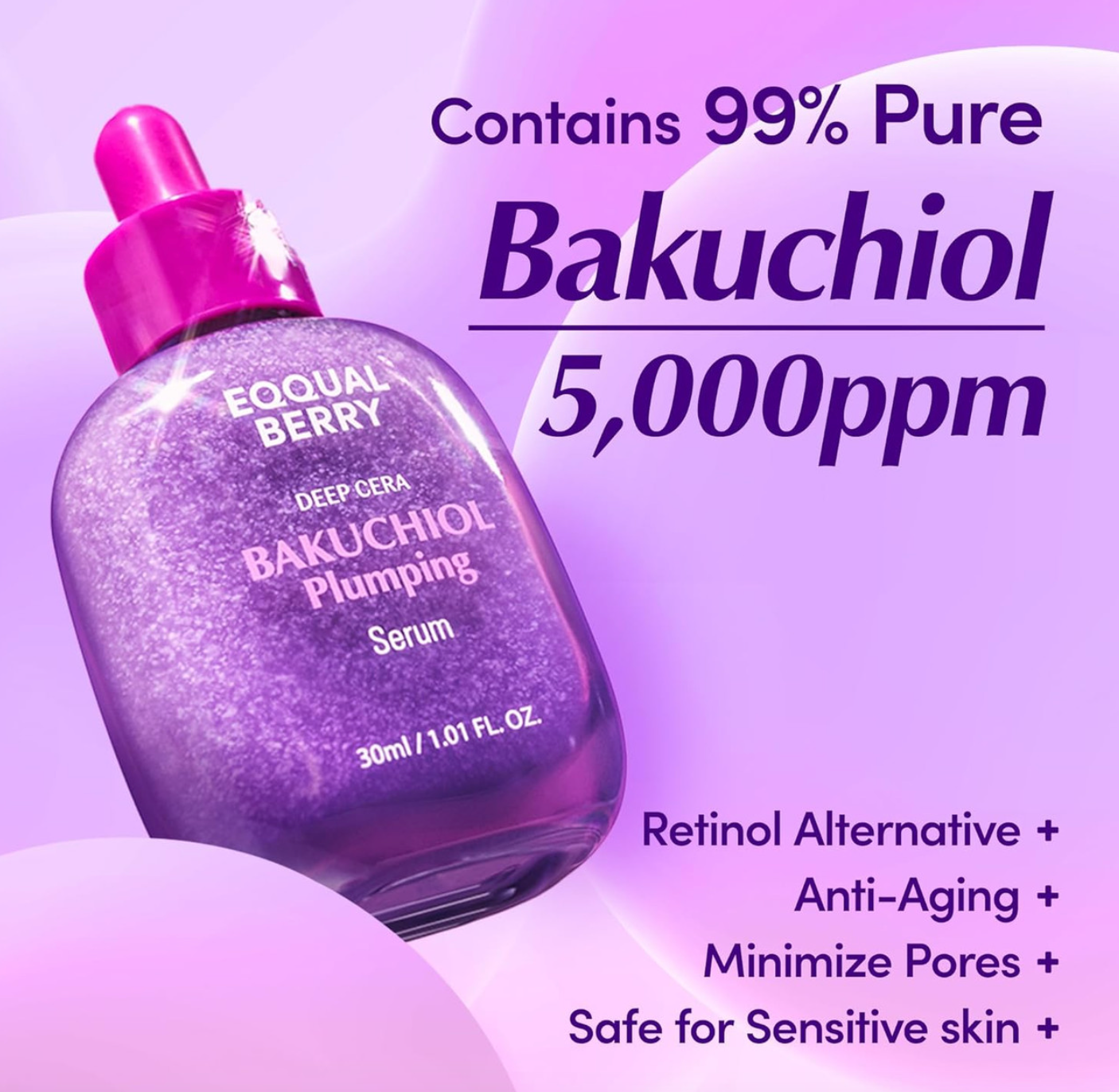 EQQUALBERRY - Bakuchiol Plumping Serum