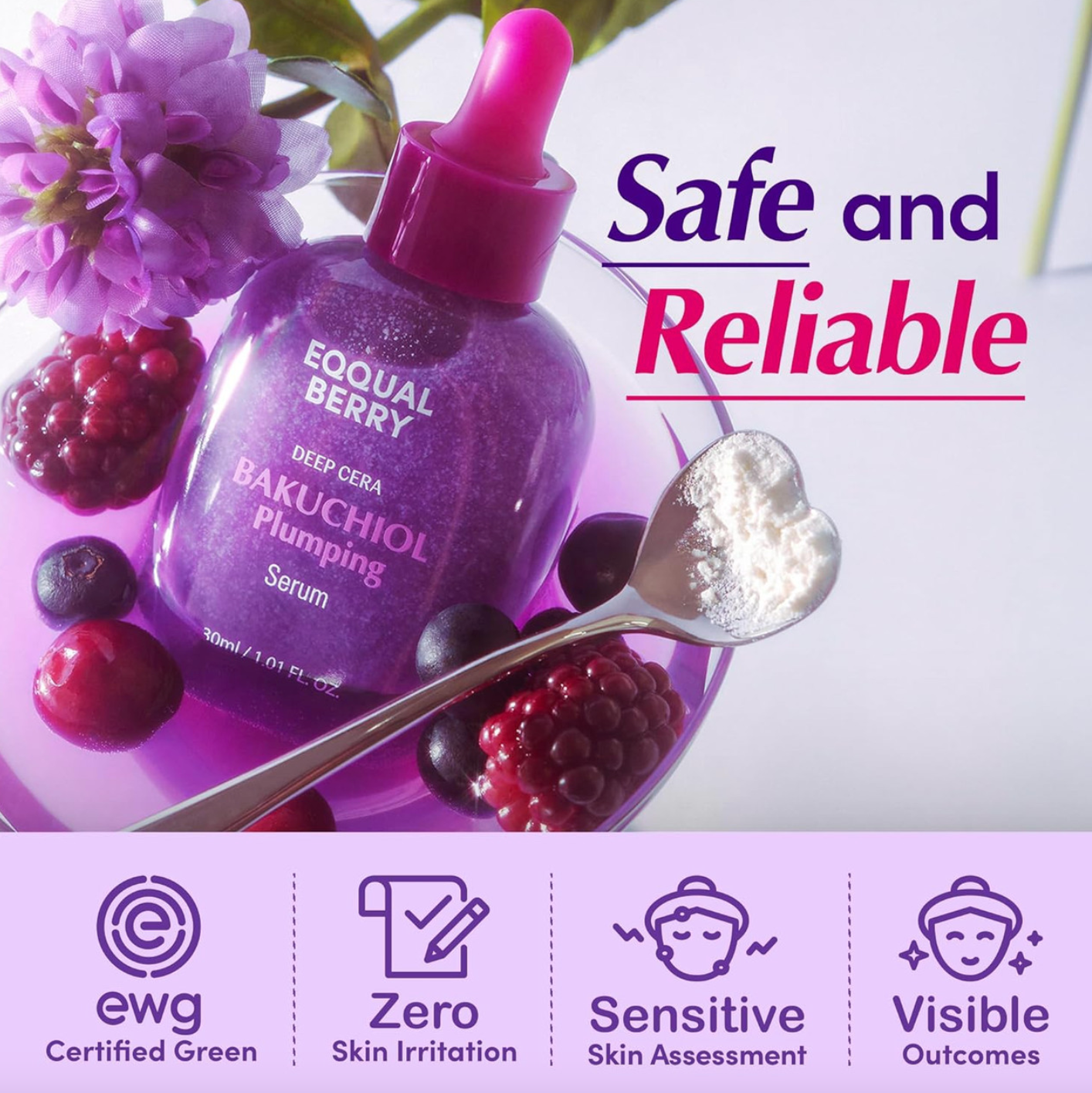 EQQUALBERRY - Bakuchiol Plumping Serum